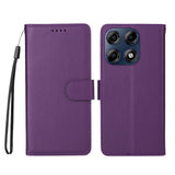 Motorola Edge 70 Pro EIDERWOOD Faux Leather Flip Case with Strap - Purple