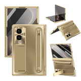 Samsung Galaxy Z Fold8 EIDERWOOD Case with Stylus Pen & Kickstand - Gold