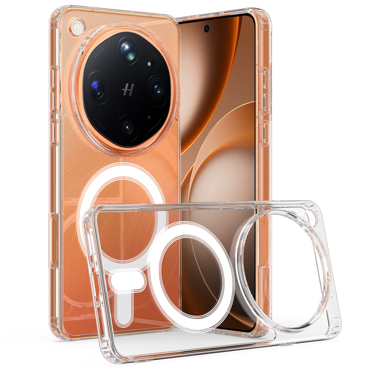 OPPO Find X9 Ultra EIDERWOOD Hybrid Case - MagSafe Compatible - Transparent