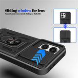 OnePlus Nord CE6 EIDERWOOD Hybrid Tough Case with Kickstand & Cam Slider - Blue