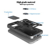 OnePlus Nord CE6 EIDERWOOD Hybrid Tough Case with Kickstand & Cam Slider - Blue