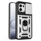 OnePlus Nord CE6 EIDERWOOD Hybrid Tough Case with Kickstand & Cam Slider - Silver