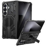 Samsung Galaxy Z Fold8 Ultra / Fold7 EIDERWOOD Tough Case with Built-in Kickstand - MagSafe Compatible - Black