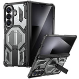 Samsung Galaxy Z Fold8 Ultra / Fold7 EIDERWOOD Tough Case with Built-in Kickstand - MagSafe Compatible - Black / Grey