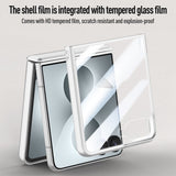 Samsung Galaxy Z Flip8 EIDERWOOD Case - Built-in Screen Protection & Stand Function - Black