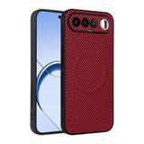 Realme 16 EIDERWOOD Hybrid Carbon Case - MagSafe Compatible - Red