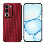 Realme C100 EIDERWOOD Hybrid Carbon Case - MagSafe Compatible - Red