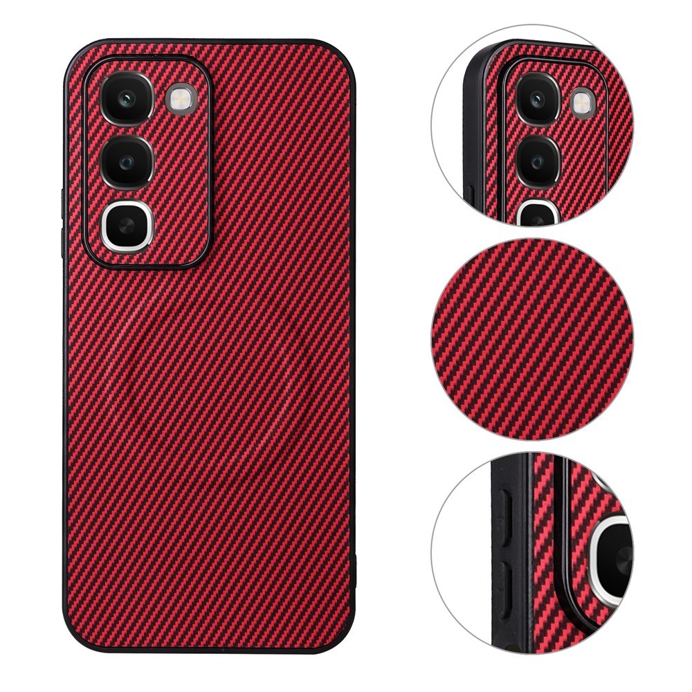 Realme C100 EIDERWOOD Hybrid Carbon Case - MagSafe Compatible - Red