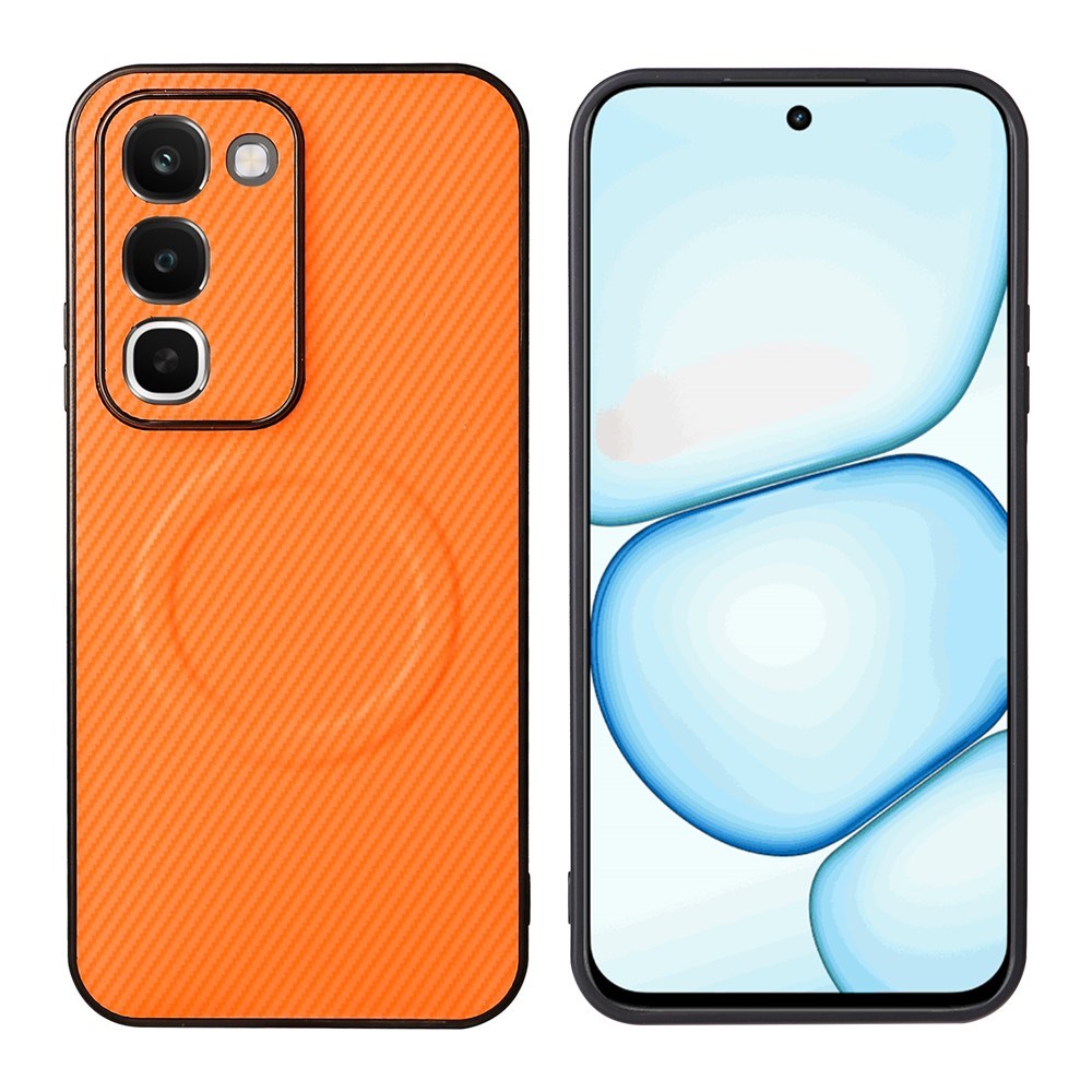 Realme C100 EIDERWOOD Hybrid Carbon Case - MagSafe Compatible - Orange