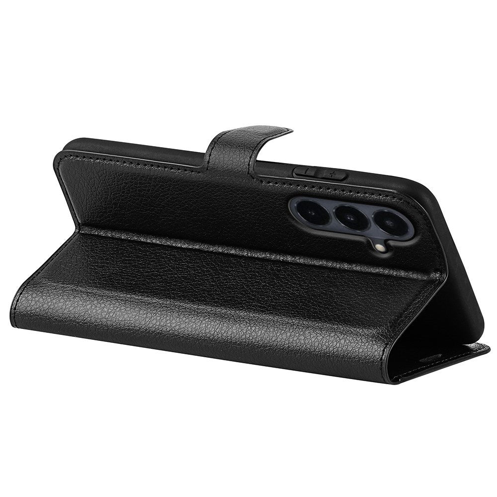 Samsung Galaxy S26 FE EIDERWOOD Flip Case with Card Holder & Stand Function - Black