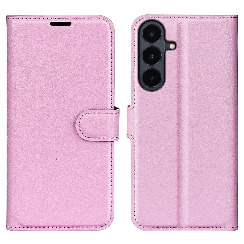 Samsung Galaxy S26 FE EIDERWOOD Flip Case with Card Holder & Stand Function - Pink