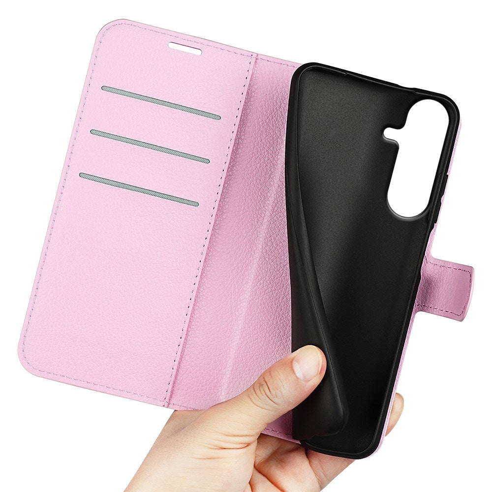 Samsung Galaxy S26 FE EIDERWOOD Flip Case with Card Holder & Stand Function - Pink