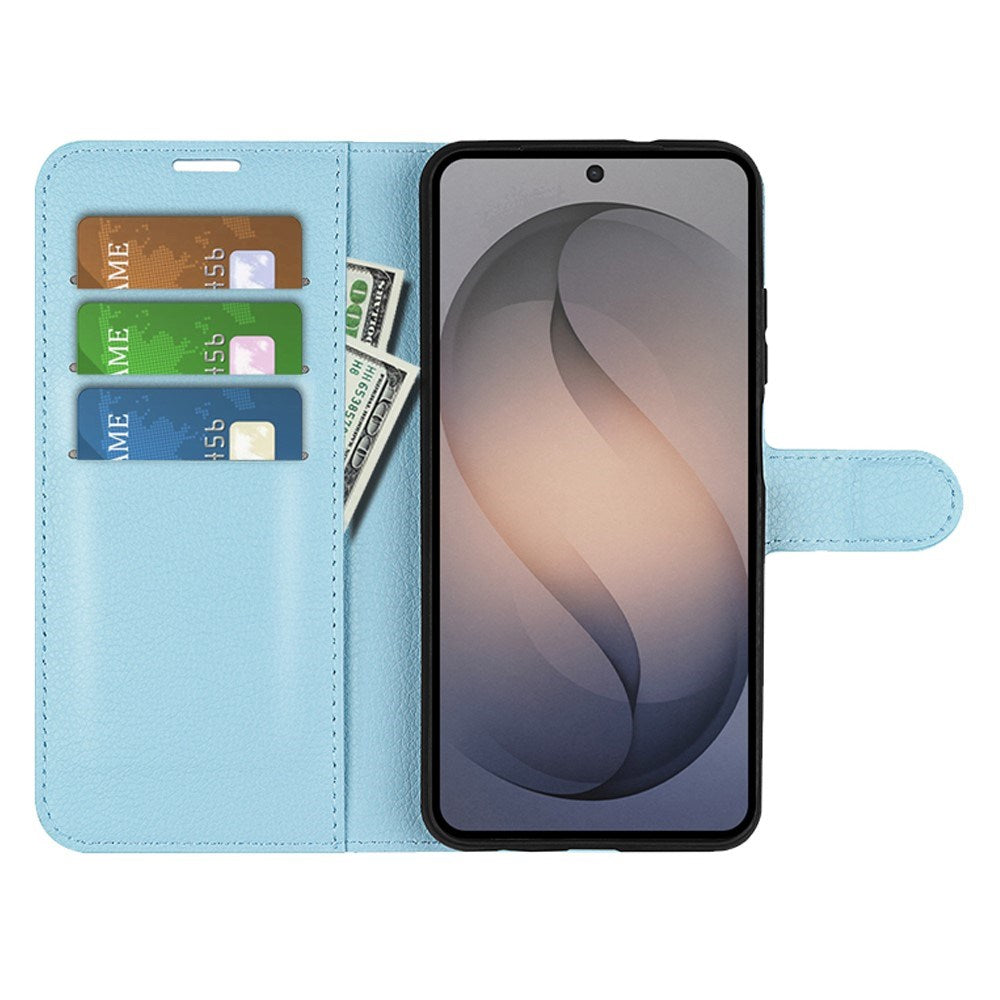 Samsung Galaxy S26 FE EIDERWOOD Flip Case with Card Holder & Stand Function - Blue