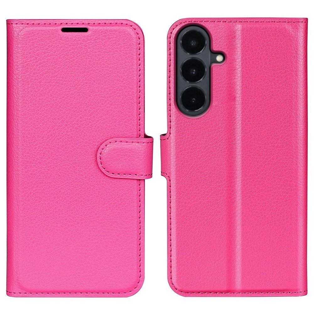 Samsung Galaxy S26 FE EIDERWOOD Flip Case with Card Holder & Stand Function - Hot Pink