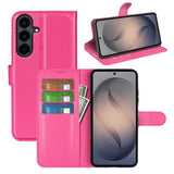 Samsung Galaxy S26 FE EIDERWOOD Flip Case with Card Holder & Stand Function - Hot Pink