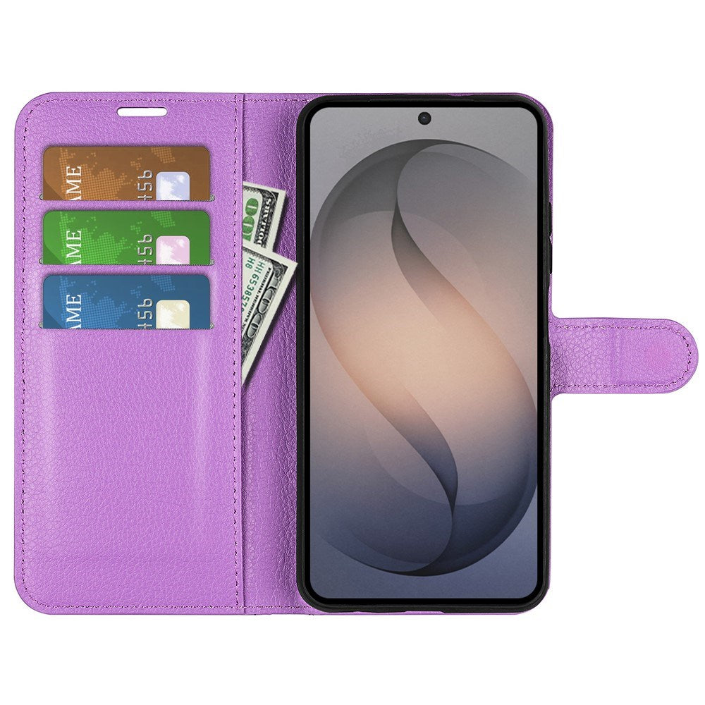 Samsung Galaxy S26 FE EIDERWOOD Flip Case with Card Holder & Stand Function - Purple