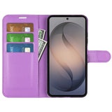 Samsung Galaxy S26 FE EIDERWOOD Flip Case with Card Holder & Stand Function - Purple