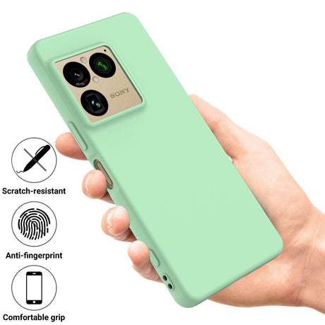Sony Xperia 1 VIII EIDERWOOD Lined Silicone Case with Strap - Green