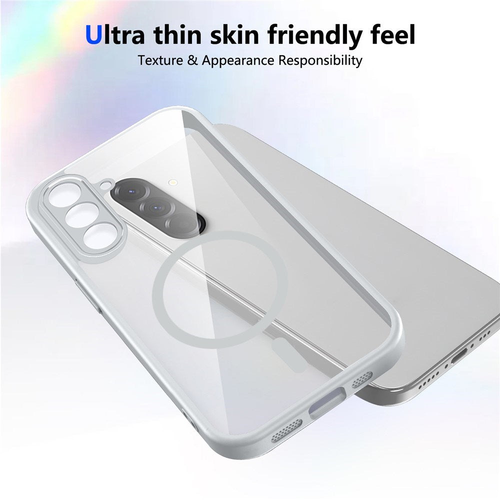 Samsung Galaxy A27 EIDERWOOD Hybrid Plastic Case - MagSafe Compatible - Clear / Grey