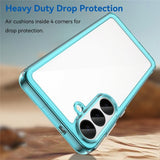 Samsung Galaxy S26 FE EIDERWOOD Hybrid Phone Case - Transparent / Turquoise