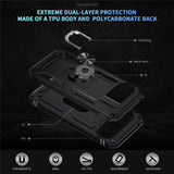 Google Pixel 11 / 11 Pro EIDERWOOD Tough Case with 360 Rotatable Kickstand - Black