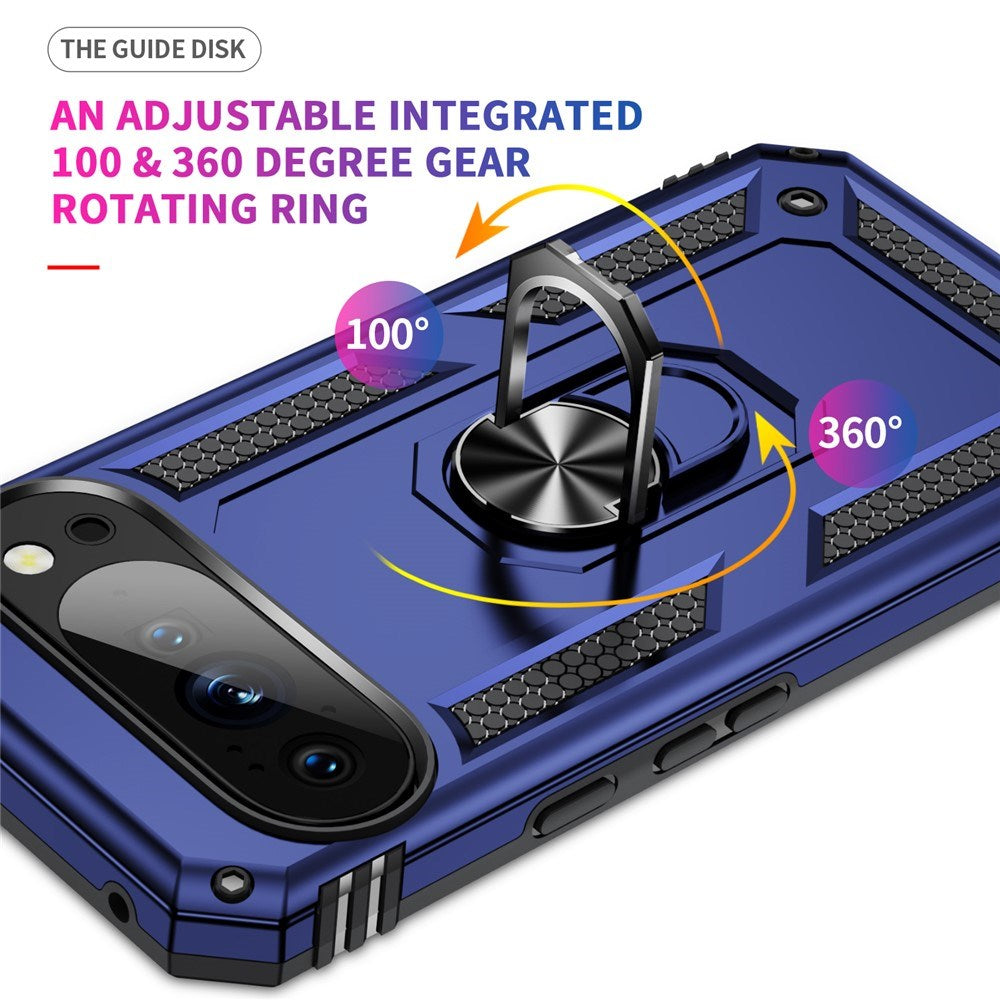 Google Pixel 11 / 11 Pro EIDERWOOD Tough Case with 360 Rotatable Kickstand - Blue