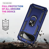 Google Pixel 11 Pro XL EIDERWOOD Tough Case with 360 Rotatable Kickstand - Blue