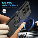 Motorola Edge 70 Pro EIDERWOOD Magnetic Hybrid Rugged Case with Kickstand - Black