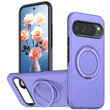 Google Pixel 11 / 11 Pro EIDERWOOD Hybrid Plastic Case with Rotating Kickstand - MagSafe Compatible - Purple