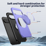 Google Pixel 11 / 11 Pro EIDERWOOD Hybrid Plastic Case with Rotating Kickstand - MagSafe Compatible - Purple