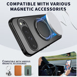 Google Pixel 11 / 11 Pro EIDERWOOD Hybrid Plastic Case with Rotating Kickstand - MagSafe Compatible - Black