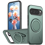 Google Pixel 11 / 11 Pro EIDERWOOD Hybrid Plastic Case with Rotating Kickstand - MagSafe Compatible - Green