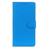 Samsung Galaxy A34 (5G) Litchi Leather Wallet Case - Blue