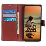 Samsung Galaxy A34 (5G) Litchi Leather Wallet Case - Brown