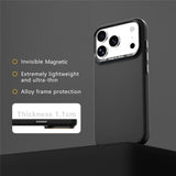 iPhone 18 Pro / 17 Pro ABEEL Hard Soft-Touch Plastic Case - MagSafe Compatible - Black