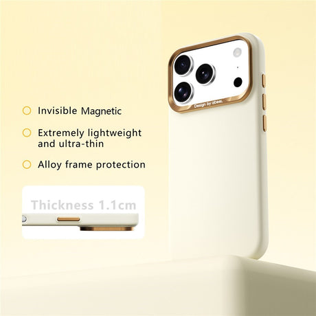 iPhone 18 Pro Max / 17 Pro Max ABEEL Hard Soft-Touch Plastic Case - MagSafe Compatible - Yellow