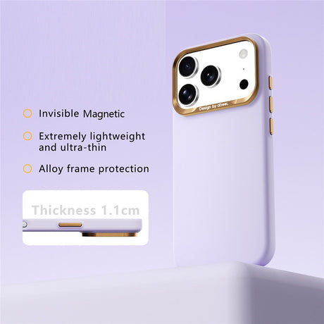 iPhone 18 Pro Max / 17 Pro Max ABEEL Hard Soft-Touch Plastic Case - MagSafe Compatible - Purple