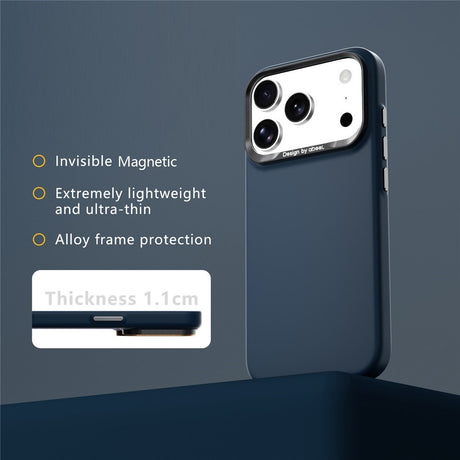 iPhone 18 Pro Max / 17 Pro Max ABEEL Hard Soft-Touch Plastic Case - MagSafe Compatible - Dark Blue