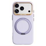 iPhone 17 Pro Max / 18 Pro Max ABEEL Hard Soft-Touch Plastic Case w. Kickstand - MagSafe Compatible - Purple