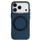 iPhone 17 Pro Max / 18 Pro Max ABEEL Hard Soft-Touch Plastic Case w. Kickstand - MagSafe Compatible - Dark Blue