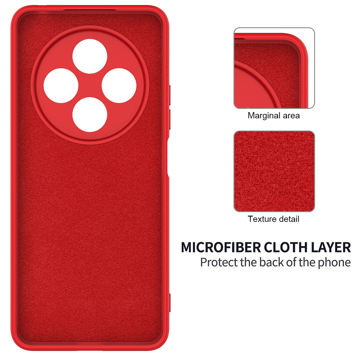 Xiaomi Redmi 17C (4G) EIDERWOOD Silicone Case W. Strap - Red