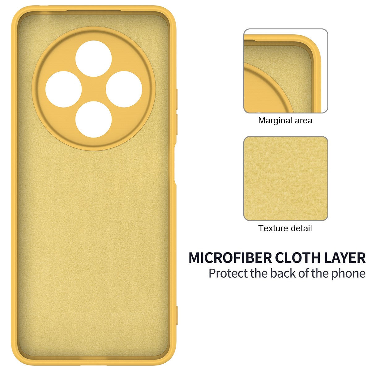 Xiaomi Redmi 17C (4G) EIDERWOOD Silicone Case W. Strap - Yellow