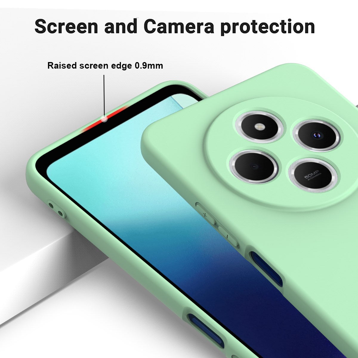 Xiaomi Redmi 17C (4G) EIDERWOOD Silicone Case W. Strap - Green