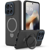 OnePlus Nord 6 / Nord CE6 EIDERWOOD Hybrid Case with Kickstand - MagSafe Compatible - Black