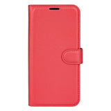 Samsung Galaxy A54 (5G) PU Litchi Leather Wallet Case - Red