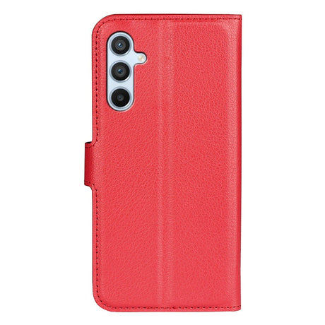 Samsung Galaxy A54 (5G) PU Litchi Leather Wallet Case - Red