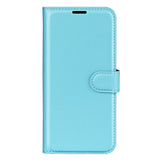 Samsung Galaxy A54 (5G) PU Litchi Leather Wallet Case - Blue