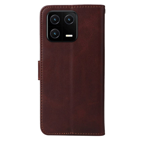 Xiaomi 13 Leather Flip Case with Wallet - Brown