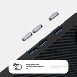 Google Pixel 11 Pro ABEEL Hybrid Case with Carbon Fiber Texture - Black