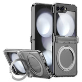 Samsung Galaxy Z Flip8 EIDERWOOD Hard Plastic Case with Stand Function - MagSafe Compatible - Transparent